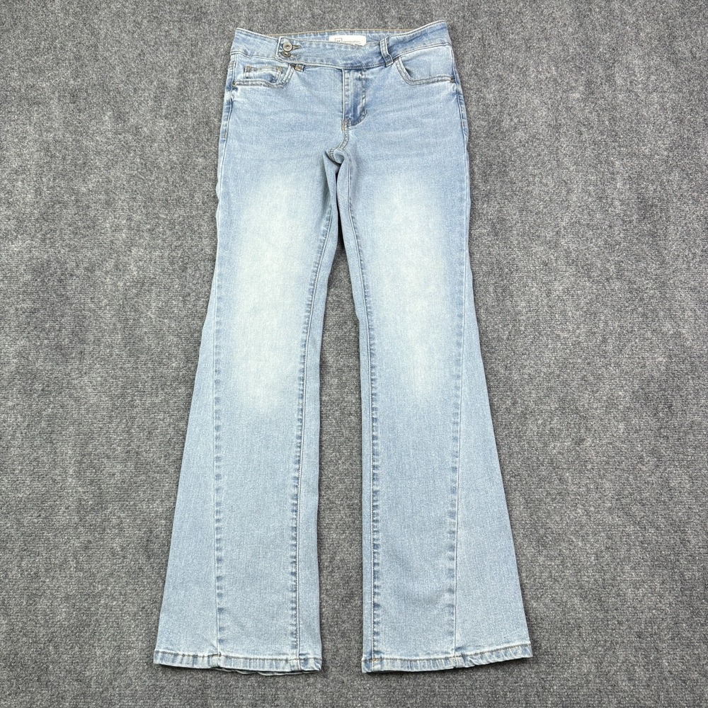 Celebrity Pink Jeans Womens 5/27 Junior Bootcut Extend Tab Double Button Stretch